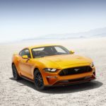 2018 Ford Mustang V8 GT Performace Pack - Orange Fury Exterior - Front Quarter - Static