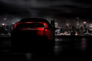 2017 Mitsubishi Eclipse Cross - Red Exterior - Rear Quarter - Teaser