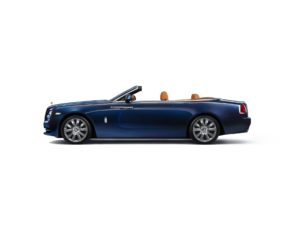 2017 Rolls-Royce Dawn - Blue Exterior - Side Quarter - Top Down