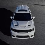 2018 Dodge Durango SRT - White Exterior - Front Quarter - Overhead