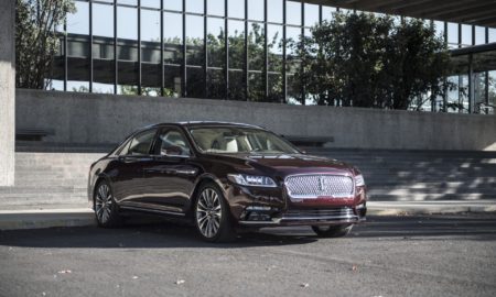 2017 Lincoln Continental - Red Exterior - Front Right Quarter - Static