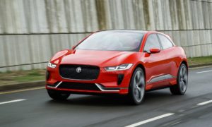 2018 Jaguar I-PACE - Red Exterior - Front Side Quarter - Dynamic