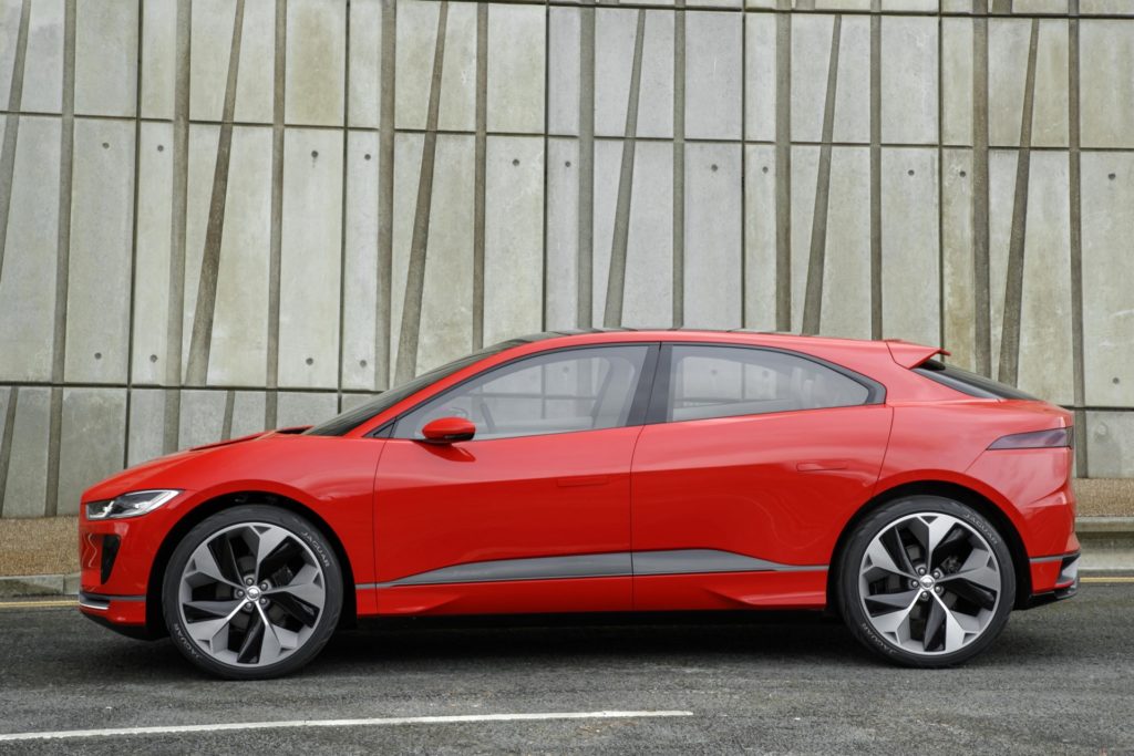 2018 Jaguar I-PACE - Red Exterior - Rear Side Profile - Static