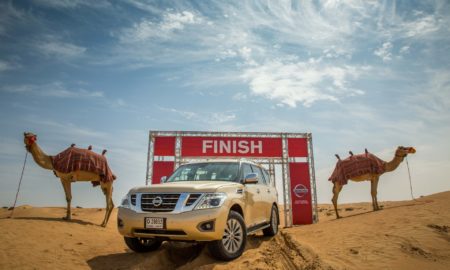 Nissan Introduces Desert Camel Power - the scientific measure of desert Performance - Nissan Patrol Y62 - Gold Exterior