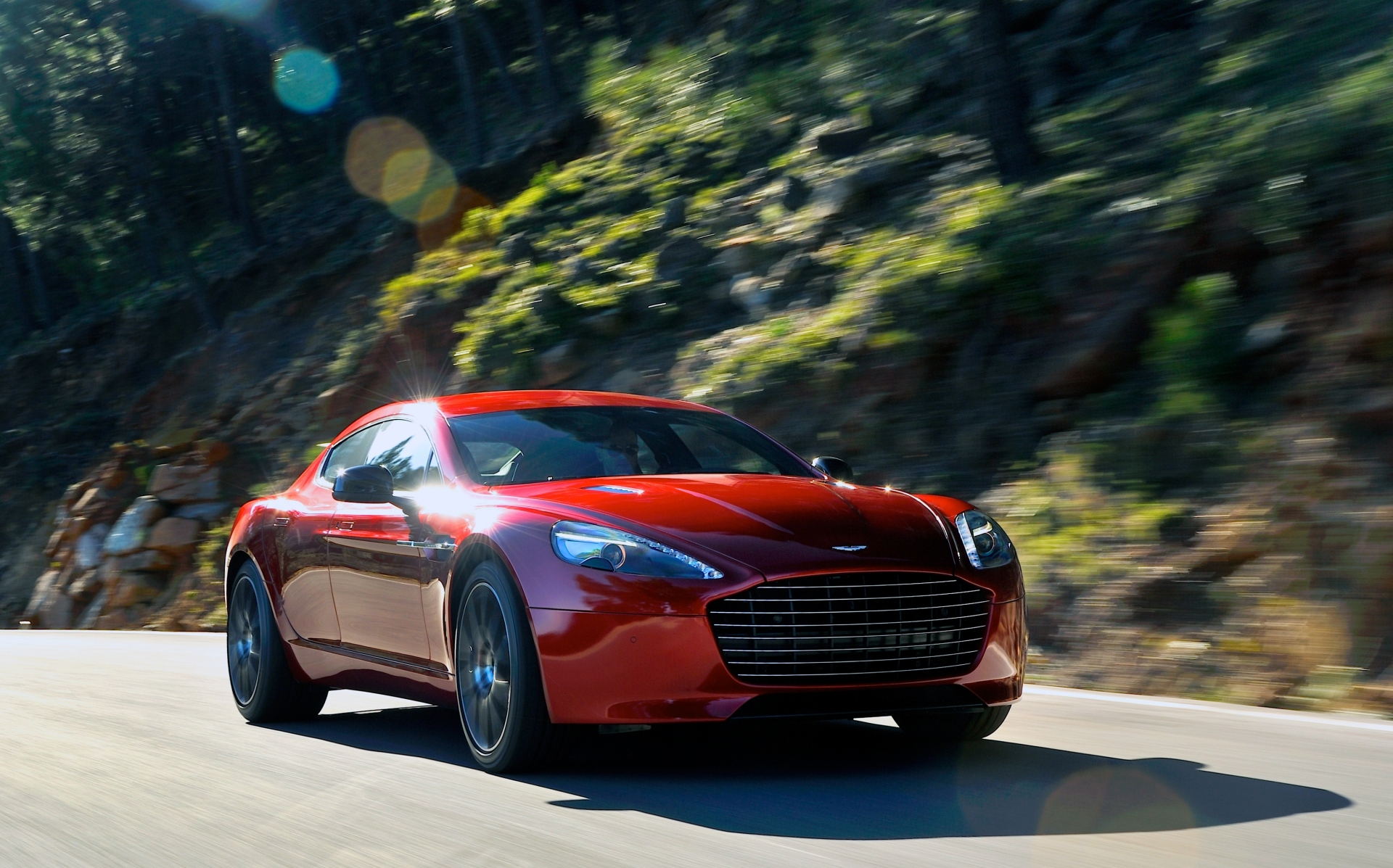 2017 Aston Martin Rapide S - Red Exterior - Front Side Quarter - Dynamic