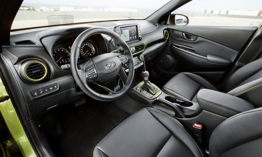 2018 Hyundai Kona - Interior With Green Accents