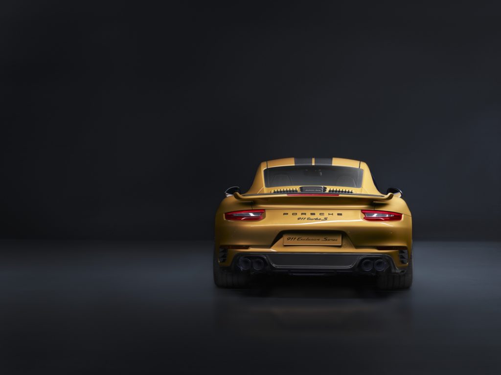 2018 Porsche 911 Turbo S Exclusive Series - Yellow Exterior - Rear