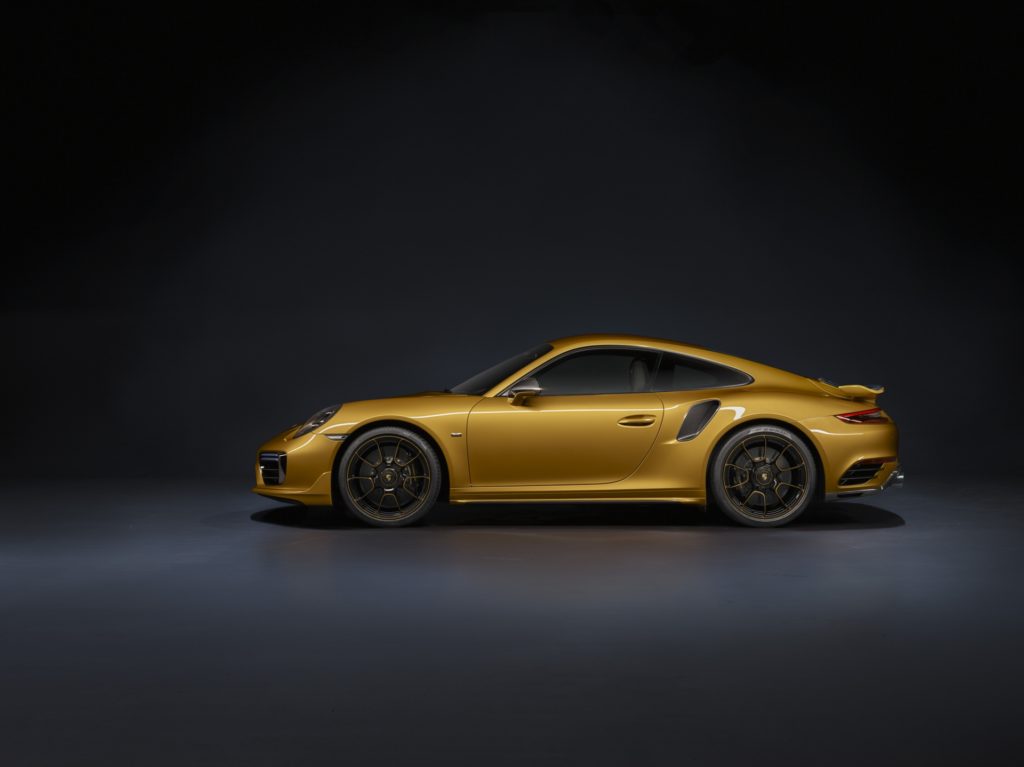 2018 Porsche 911 Turbo S Exclusive Series - Yellow Exterior - Side