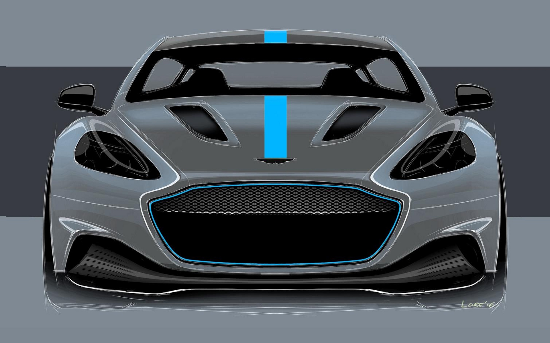 Aston Martin RapidE - Front View - First All-electric Aston Martin