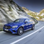 2017 Mercedes-Benz GLC 250 4MATIC Coupe Review - Blue Exterior - Front Side View - Dynamic