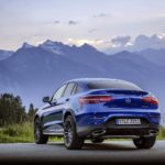 2017 Mercedes-Benz GLC 250 4MATIC Coupe Review - Blue Exterior - Rear Side View