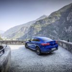 2017 Mercedes-Benz GLC 250 4MATIC Coupe Review - Blue Exterior - Rear Side View - Dynamic