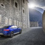 2017 Mercedes-Benz GLC 250 4MATIC Coupe Review - Blue Exterior - Rear Side View - Static