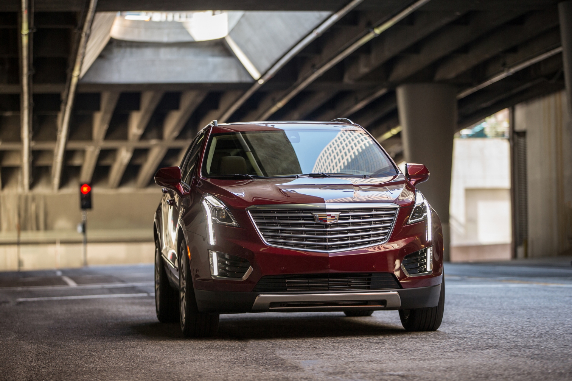2017 Cadillac XT5 Review - Red Exterior - Front View