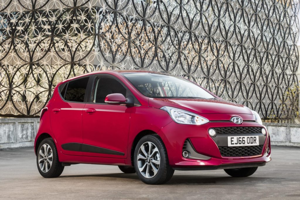 Cheap & Cheerful Affordable Vehicles Under AED 50,000 - Hyundai i10 - Red Exterior - Front View