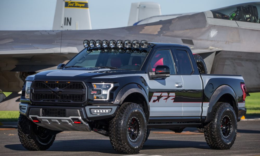 Ford F-150 Raptor F-22 Concept - Black Exterior - Front Side View - Dynamic