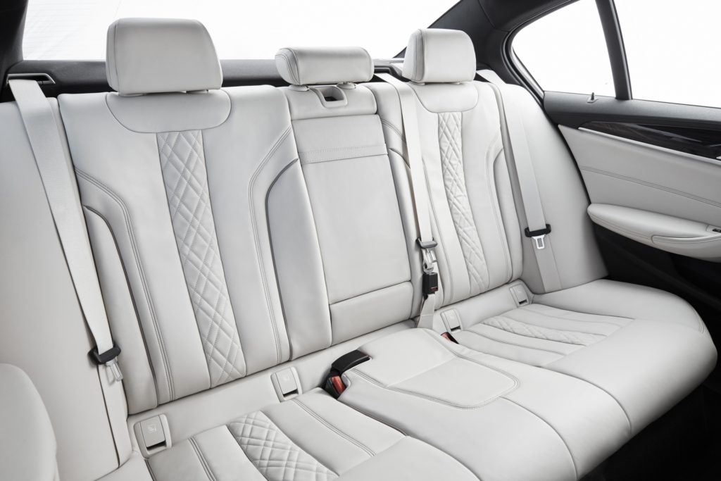 2017 BMW 540i Review - Interior - Rear Seats