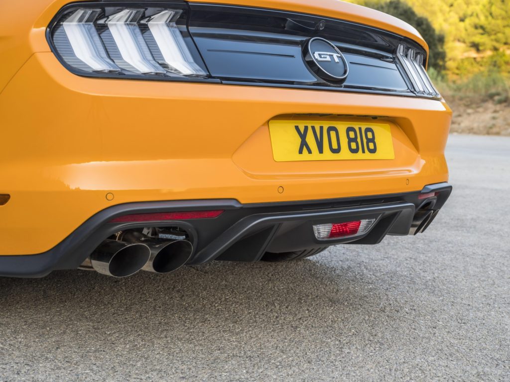 2018 Ford Mustang GT Coupe - Orange Exterior - Exhaust Pipes