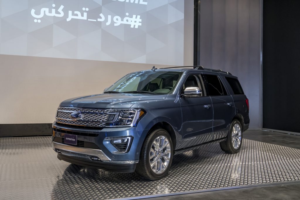 2018 Ford Expedition - Blue Exterior - Front Side View - Launch Event
