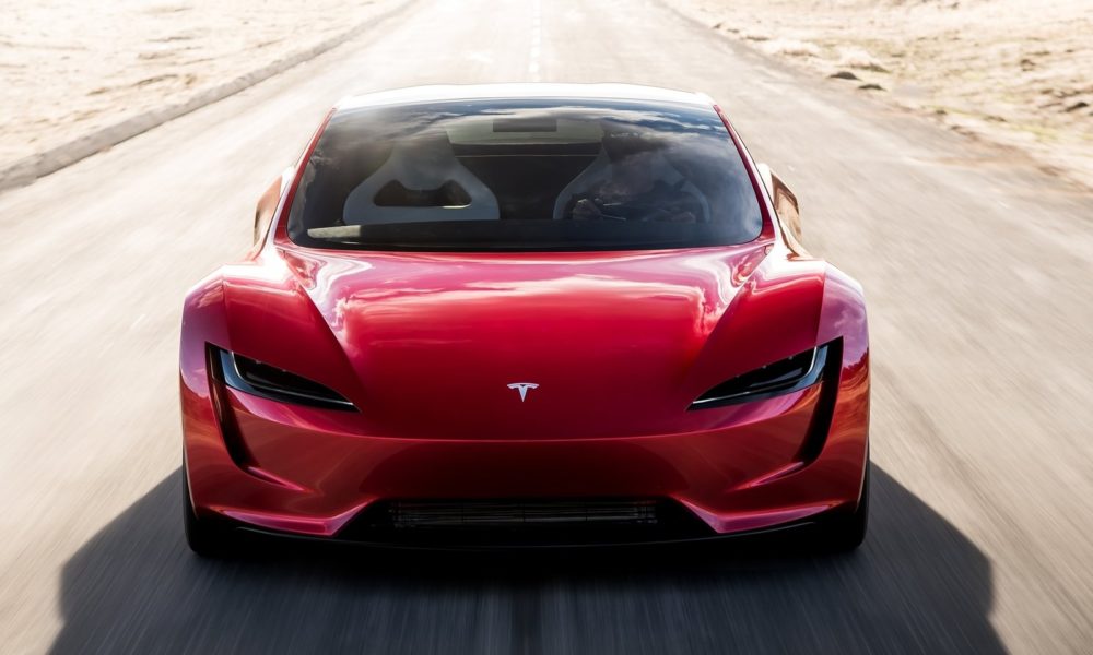 Tesla Roadster - Red Exterior - Front View