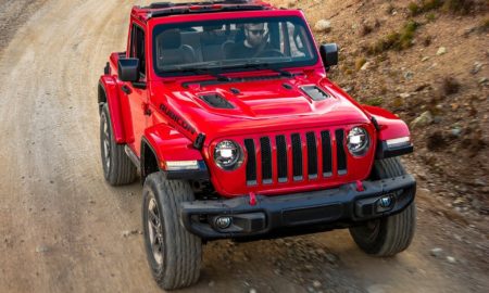 2018 Jeep Wrangler Rubicon - Red Exterior - Front Side View