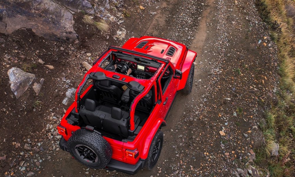 2018 Jeep Wrangler Rubicon - Red Exterior - Overhead View