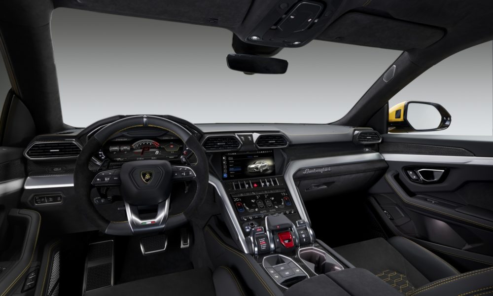 2018 Lamborghini Urus SUV - Interior - Black Leather