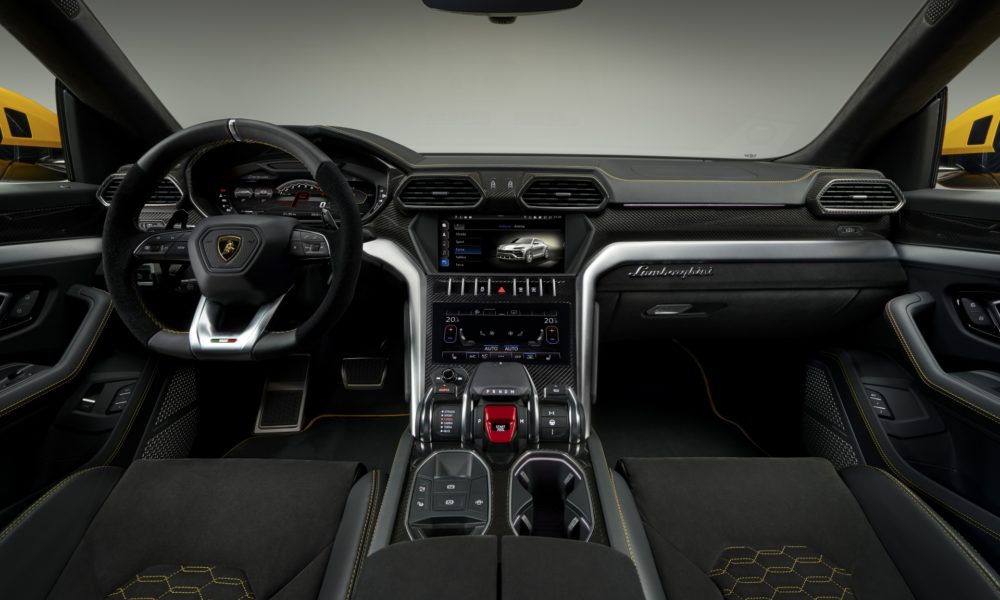 2018 Lamborghini Urus SUV - Interior - Black Leather - Front Cabin